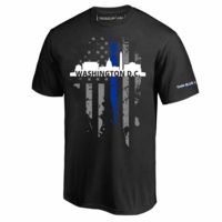 Thin Blue Line T-shirt - Dc Large,