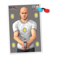 Thompson Target 3D Bad Guy Life-Size 25x38in 3D Paper Targets W/3D Glasses - 10 Pack