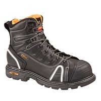 Thorogood Mens GENflex2 6in Lace-To-Toe Black Composite Toe