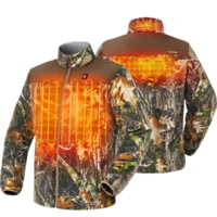 TIDEWE Men's Heated Jacket Fleece with Battery Pack, Rechargeable Coat for Hunting Black, Camo, Size S-XXXL 5D735CE7
