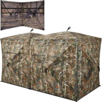 TideWe VisTrilogy 4-6 Person See-Through Deer Turkey Hunting Ground Blinds 6D39AB3F