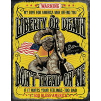 Tin Signs Don't Tread On Me Sign