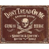 Tin Signs DTOM Gun for Hire Sign