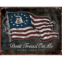 Tin Signs DTOM Vintage Flag Sign