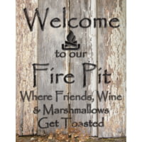 Tin Signs Fire Pit