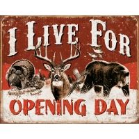 Tin Signs Live For Opening Day Tin Sign