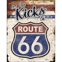 Tin Signs Your Kicks Route 66 Sign