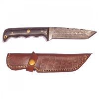 Titan 15N20/1095 Damascus Steel Fixed Knife