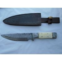 Titan Damascus Bolster Handle Steel Blade Knife TDK-58