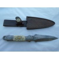 Titan Military Boot Dagger, Turtle Shell Handle 4.2in. Blade TDK-54