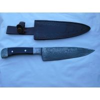 Titan Kitchen Knife Bolster Damascus Handle Knife TDK-57