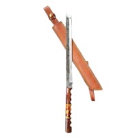Titan International Knives High Carbon Steel Katana Style Sword w/ Genuine Leather Sheath