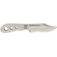 Tops Knives Silver Bullet 4.25in Fixed Blade Neck Knife