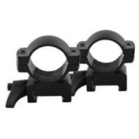 Traditions A1373 Weaver QD Ring Set 1&quot; Dia Medium Black Matte