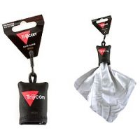 Trijicon Black Lens Cloth Keychains with 2/C Logo