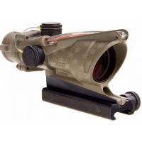 Trijicon Millionth ACOG Celebration Exclusive Stars &amp; Stripes Limited Edition Rifle Scope, Dual Illuminated Red Chevron, 223 BAC Reticle w/ TA51 Mount