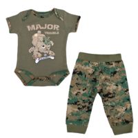 Trooper Clothing Marine 2 Piece Major Trouble Infant Jogger Set - Kids