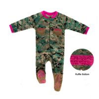Trooper Clothing Marine Uniform Infant Crawler with Boots - Girls