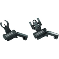 Troy Tritium 45deg Flip Up Offset Sight Set, HK Front &amp; Round Rear