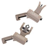 Troy Tritium 45deg Flip Up Offset Sight Set, M4 Front &amp; Dioptic Rear