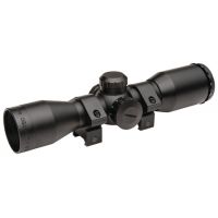TruGlo Hunt-Tec Compact TG8504AL Rifle Scope, 4x32mm, Dual-Color Illum Duplex Reticle, Weaver-Style Rings