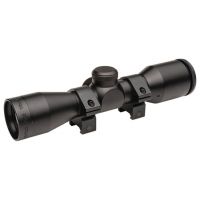 TruGlo Hunt-Tec Compact TG8504A Rifle Scope, 4x32mm, Duplex Reticle w/Weaver-Style Rings