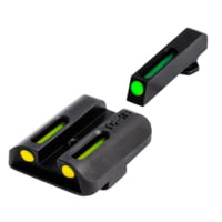 TruGlo Tritium / Fiber Optic TFO Hand Gun Sights - Green Front/Yellow Rear