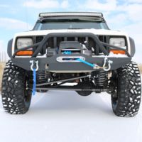 Tuff Stuff Overland Front Winch Bumper w/ D-Rings for 84-01 Jeep Cherokee XJ