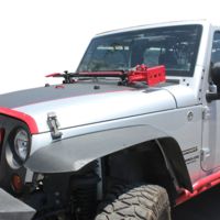 Tuff Stuff Overland Hood Hinge Jack Mount for 07-18 Jeep Wrangler JK