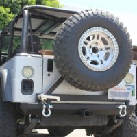 Tuff Stuff Overland Rear Bumper &amp; Tire Carrier Swing for 87-06 Jeep Wrangler YJ/TJ