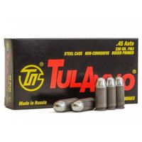 TulAmmo .45 Auto 230 Grain FMJ Steel Ammunition