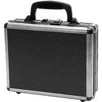 TZ Case Ironite Alumitech Double Duty Pistol Case Diamond Plate 18x13x7, Black TZDLX18DPI