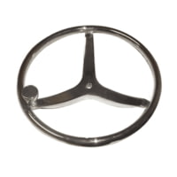 Uflex USA V46 Stainless Steel Steering Wheel With Speed Knob 13.5in