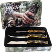 Uncle Henry Knife 3pc Fixed Whitetail Gift Set Promo Q4<