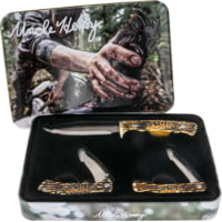 Uncle Henry Knife 3pc Fixed Wolf Gift Set W/tin Promo Q4<