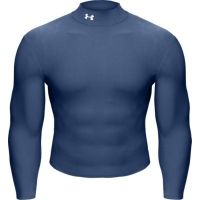 UnderArmour Men's ColdGear Longsleeve Mock - Sapphire Color 1000512-414