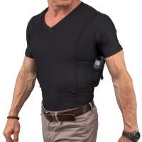 UnderTech Undercover Mens Concealment Holster V-Neck Coolux Shirt
