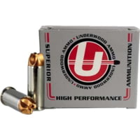 Underwood Ammo 10mm Auto 150 Grain Xtreme Hunter Solid Monolithic Nickel Plated Brass Cased Pistol Ammunition