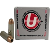 Underwood Ammo 10mm Auto 180 Grain XTP Jacketed Hollow Point Nickel Plated Brass Cased Pistol Ammunition