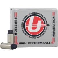 Underwood Ammo 10mm Auto 220 Grain Coated Hard Cast Nickel Plated Brass Cased Pistol Ammunition