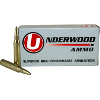 Underwood Ammo .223 Remington 55 Grain Solid Monolithic Hollow Point Nickel Plated Brass Cased Rifle Ammunition