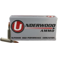 Underwood Ammo .243 Winchester 58 Grain Polymer Tipped Spitzer Nickel Plated Brass Cased Rifle Ammunition