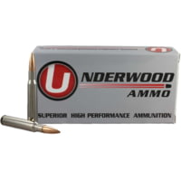 Underwood Ammo .30-06 Springfield 168 Grain Hollowpoint Boat Tail Match Nickel Plated Brass Cased Rifle Ammunition