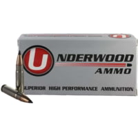 Underwood Ammo .300 AAC Blackout 110 Grain Flat Base Tipped Spitzer Nickel Plated Brass Cased Rifle Ammunition