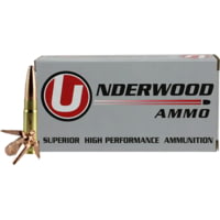 Underwood Ammo .300 AAC Blackout 194 Grain Solid Monolithic Hollow Point Nickel Plated Brass Cased Rifle Ammunition