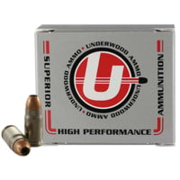 Underwood Ammo .357 Sig 124 Grain Jacketed Hollow Point Nickel Plated Brass Cased Pistol Ammunition