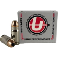 Underwood Ammo .357 Sig 115 Grain Jacketed Hollow Point Nickel Plated Brass Cased Pistol Ammunition