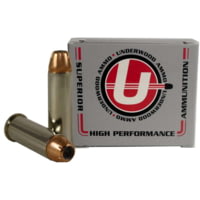 Underwood Ammo .38 Special +P 125 Grain Jacketed Hollow Point Nickel Plated Brass Cased Pistol Ammunition
