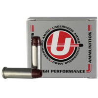 Underwood Ammo .38 Special +P 158 Grain Coated Soft Cast Semi-Wadcutter Hollow Point Gas Check Nickel Plated Brass Cased Pistol Ammunition