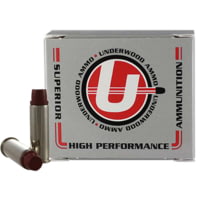 Underwood Ammo .41 Remington Magnum 230 Grain Coated Hard Cast Nickel Plated Brass Cased Pistol Ammunition